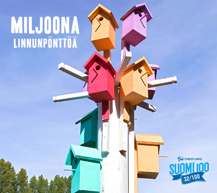 Turisti-Info miljoona linnunpönttöä